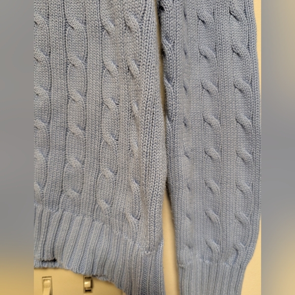 Ralph Lauren Sport Cable Knit Sweater – Light Blue – Women’s L - Picture 3 of 5
